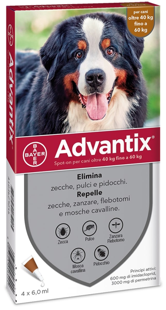 Advantix 40-60Kg 4pz x6,0ml
