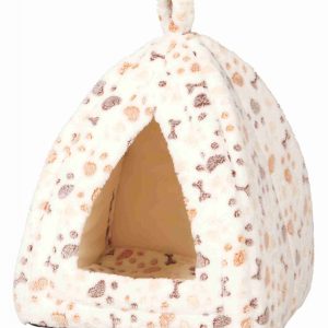 Lingo Igloo 40x45x40 cm, Bianco e Beige