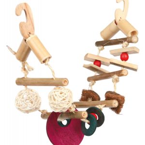 Ponte Sospeso in Bamboo 45cm per Uccelli e Piccoli Animali