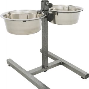 Alzaciotole per Cani in Acciaio Inox Regolabile