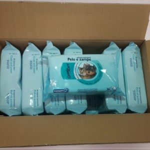 SALVIETTINE IGIENIZZANTI PELO E ZAMPE – Confezione da 14 pacchi