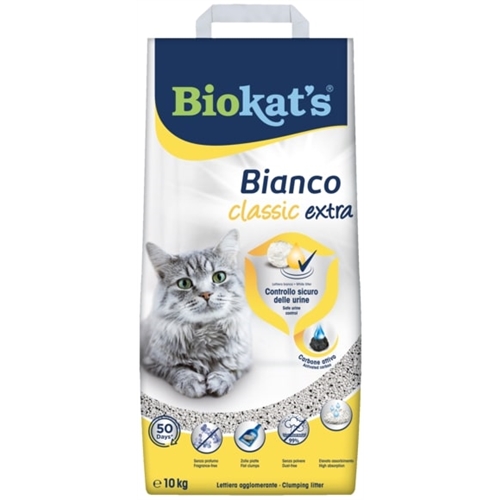 Biokat’S Bianco Extra 10kg – Lettiera Agglomerante