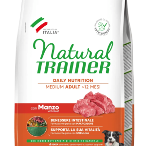 Natural Trainer Medium Adult con Manzo