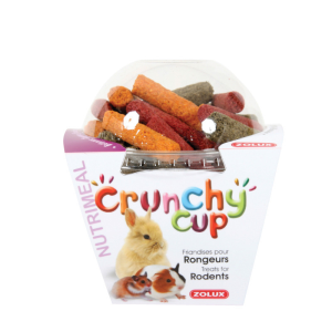 Zolux Crunchy Cup Bastoncini Carota, Barbabietola & Erba Medica 180g
