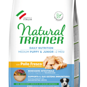 Natural Trainer Medium Puppy&Junior con Pollo Fresco