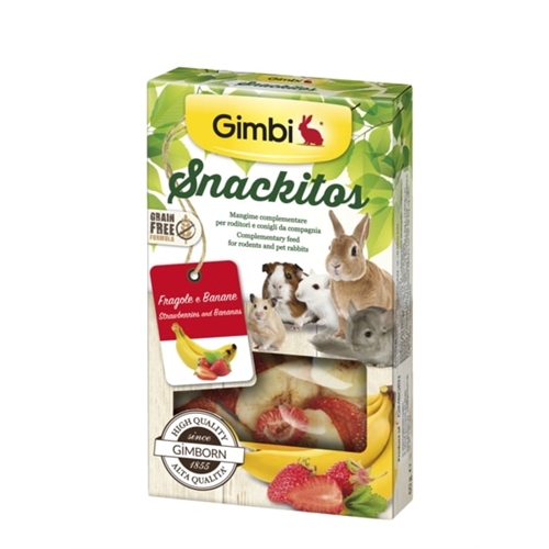 GIMBI Snackitos Fragola e Banana 60g - immagine 2