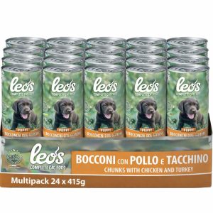 Leo’s Bocconi con Pollo e Tacchino Puppy