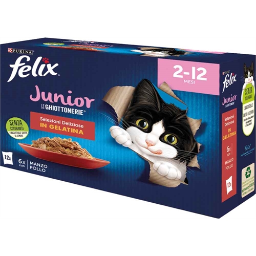 Felix – Le Ghiottonerie Junior Multipack 12x85g
