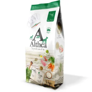 Althea Crocchette Monoproteiche Cane Casale Mini al Maiale Ipoallergeniche Super Premium per Cani di Piccola Taglia Adulti 2 Kg