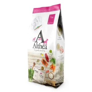 Althea Crocchette Cane Anziano Senior Super Premium con Erbe Officinali di Media e Grossa Taglia
