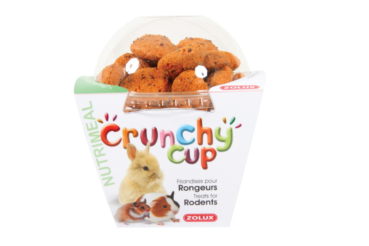 Zolux Crunchy Cup Candy con Carota ed Erba Medica 200g