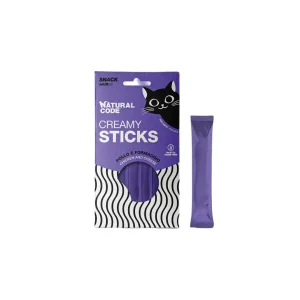 Natural Code Gatto Creamy Stiks Snack Senza Cereali 4x14g