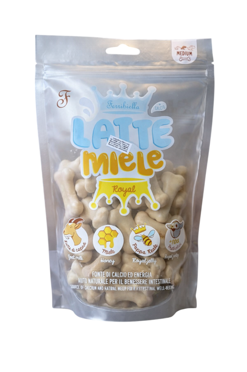 Ferribiella Snack Latte e Miele, Size Medium 12pcs