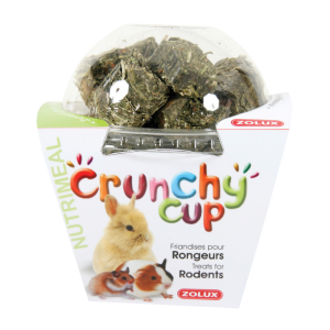 Zolux Crunchy Cup Blocchi con Carote ed Erba Medica 200g