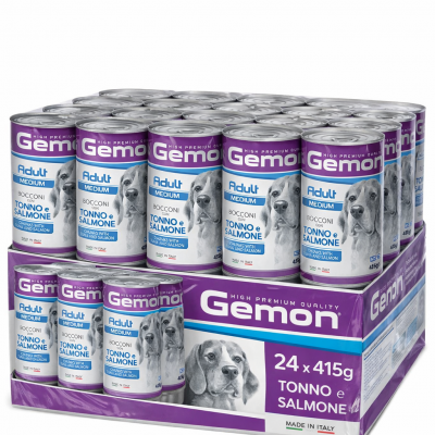 Gemon Medium Adult Bocconi con Tonno e Salmone - immagine 2