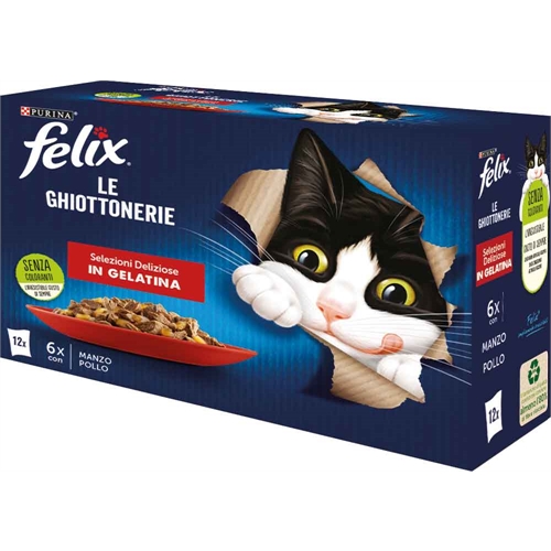 Felix – Le Ghiottonerie Selezioni Deliziose Multipack 12x85g - immagine 2