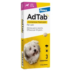 Elanco AdTab compresse masticabili per cani 2,5-5,5kg