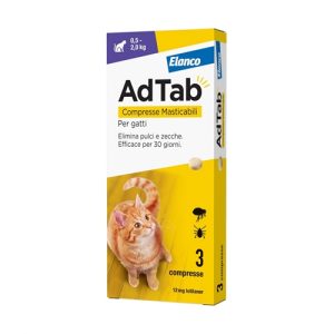 Elanco Adtab Gatto 0,5-2 kg, 3cpr