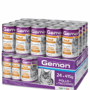 Gemon Adult Bocconcini con Pollo e Tacchino