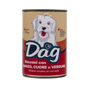 Dag Dog Bocconi Manzo cuore verdure