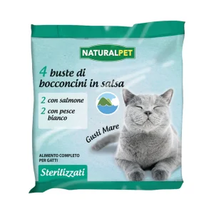Naturalpet Cat Sterilizzati Mare 4x85g