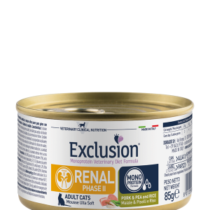 Exclusion Renal Fase 2 Maiale, Piselli e Riso 85gr